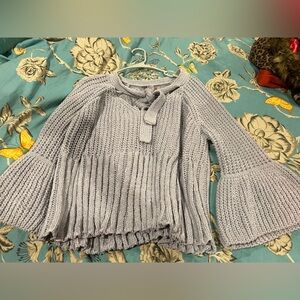 POL Light Gray Knit Cardigan